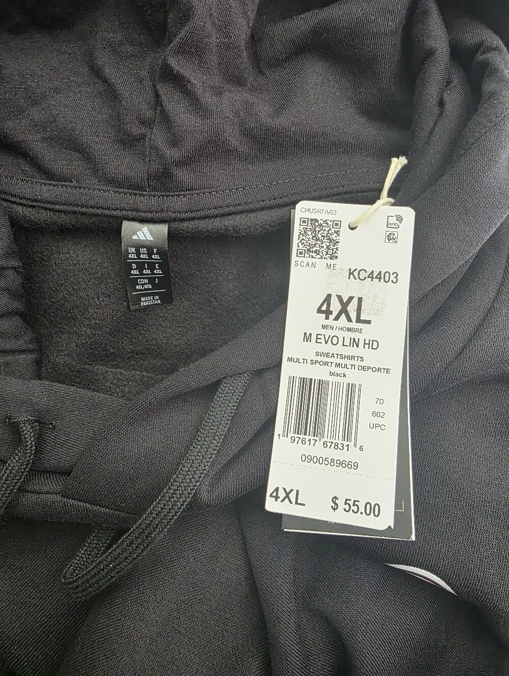 Adidas 3D Retro 70s Striped Logo Hoodie. NEW!